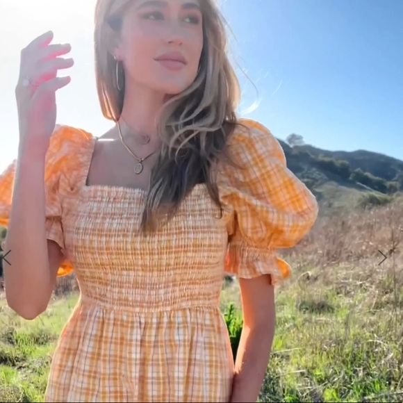 Anthropologie Dresses & Skirts - NWT Rahi Cottagecore Checkered Tie-Back Midi Dress M